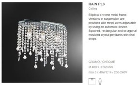 Plafonier cu cristale Venezian RAIN PL3 008370
