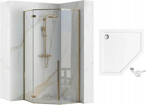 Cabina de dus DIAMOND GOLD 90x90 cm