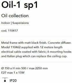 Lustra suspendata de tip Pendul OIL-1 SP1 110417