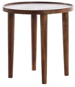 Măsuță auxiliară rotundă din lemn masiv de acacia ø 45 cm Qiano – Light &amp; Living