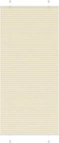 vidaXL Jaluzea plisată Crem 85x200cm Lățime țesătură 84,4 cm