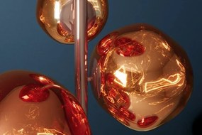 Lampa de podea moderna cu 7 globuri chihlimbar LIQUID DIAMOND