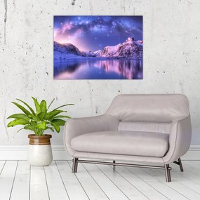 Tablou pe sticlă - Peisaj arctic (70x50 cm)