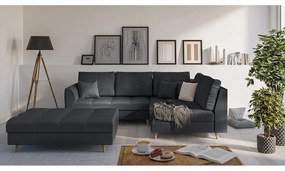 Taburet gri închis Ariella – Ropez