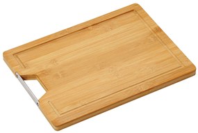 Tocator, bambus, cu maner metalic, 38 x 28 cm, Kesper