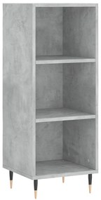 828712 vidaXL Servantă, gri beton, 34,5x32,5x90 cm, lemn prelucrat