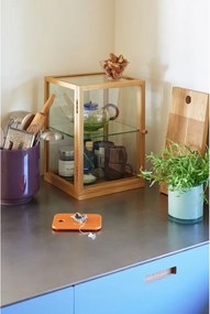 Vitrină în culoare naturală cu aspect de lemn de stejar 30x42x30 cm Poetic – Hübsch