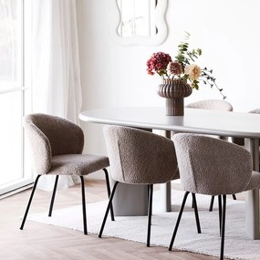 Vază maro din sticlă (înălțime 27 cm) Celia – House Nordic