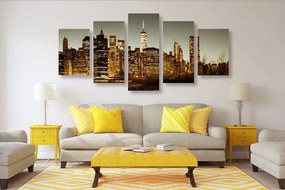Tablou 5-piese centrul New York-ului