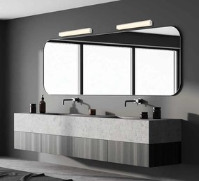 Aplica LED de perete pentru baie design liniar Freya crom