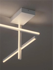 Plafoniera LED stil modern minimalist ANTAMA alb