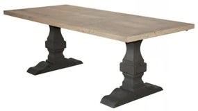 Masa dining, natur, din lemn masiv de pin, L180 cm, Jeanne