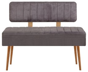 Masă de sufragerie extensibilă cu 2 scaune și 2 bănci Vlasta (pin antlantic + antracit). 1073076