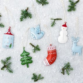 Decorațiune pictată manual pentru bradul de Crăciun Rex London House