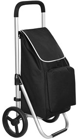 Carucior cumparaturi Pliabil Negru 40 L