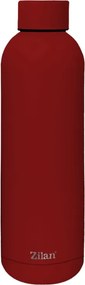 Termos Zilan ZLN9842 tip sticla sport, capacitate 500ml, interior din inox, pereti dublii, rosu