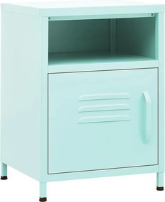 vidaXL Noptieră, mentă, 35x35x51 cm oțel