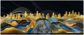 Tablou - Munții aurii (120x50 cm)