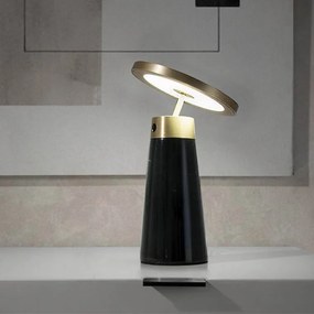 Veioza, Lampa de masa design LUX LED dimabil Marquina marble black