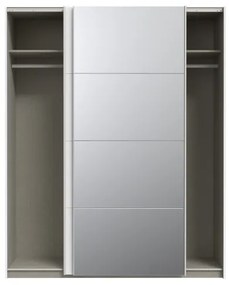 Dulap cu oglindă KARO, 170 x 210 cm, alb