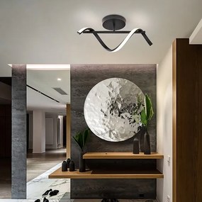 Aplica neagra LED de perete sau tavan Boa