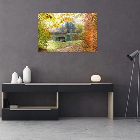 Tablou cu pescărie (90x60 cm)