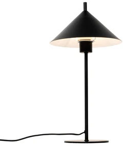 Lampă de masă de design neagră - Triangolo