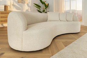 Canapea semicirculara, Tesatura Boucle, Bej, ATELIER 230cm, A-46546 VC