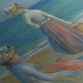 Tablou - Auguste Renoir, Figures on the Beach, reproducere (120x50 cm)