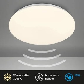 Briloner 3828-016-LED Plafonieră pentru baie cu senzor WALK LED/24W/230V IP54 Ø 35 cm