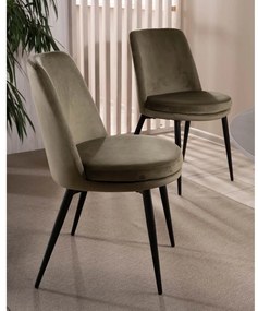 Scaun de bucaterie Kayla Velvet, măsline