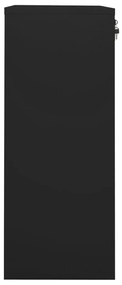 Dulap de birou, negru, 90x40x102 cm, otel Negru, Fara jardiniera, 1