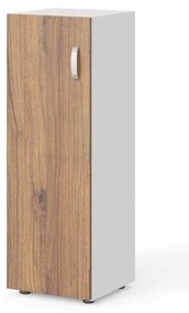 Dulap mediu Manager 39,9 x 42,2 x 119,5 cm, stânga, nuca warmia / alb