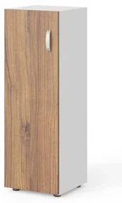 Dulap mediu Manager 39,9 x 42,2 x 119,5 cm, stânga, nuca warmia / alb