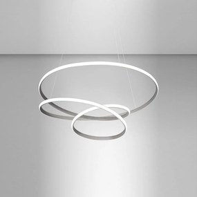 Lustra LED design modern Diva 85cm, auriu, alb sau titan