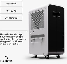 Klarstein DryFy Grand Smart 55, dezumidificator, WiFi, compresie, 55l/24h, 40-50 m²