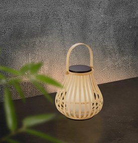 Lampa LED portabila pentru exterior, solara cu baterii IP44 LEO natur