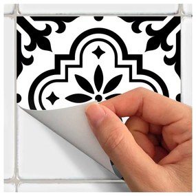 Set 30 autocolante pentru perete Ambiance Decal Tiles Azulejos Rosario, 10 x 10 cm