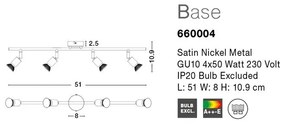 Plafoniera moderna cu spoturi Base 4L NVL-660004