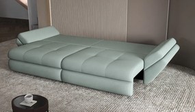 Canapea extensibilă dumonde cu ladă de depozitare si sezut confortabil din spuma high-density, Loana Enjoy Mint 300x100 cm