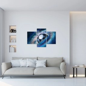 Tablou - Fotbal în spațiu (90x60 cm)