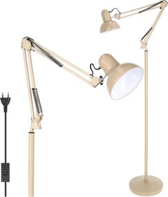 Brilagi - Lampă de podea flexibilă TASKER 1xE27/60W/230V 184 cm bej