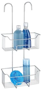 WENKO 24758100 - Poliță de duș MILO 25x55 cm argintie/transparentă