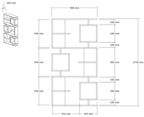 Raft Ittaca (Alb + antracit). 1088257