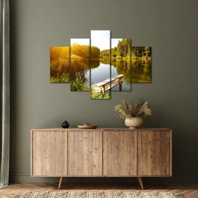 Tablou - Lac la munte (150x105 cm)