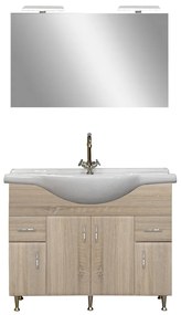 Mobilier complet de baie Bianca Prime 105, culoare stejar sonoma