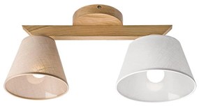 Lustr ANTONIO 2xE14/40W/230V, montaj plafon, stejar