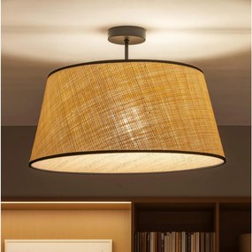 Brilagi - Lustră LED aplicată CERIA 1xE27/60W/230V Ø 50 cm negru/bej