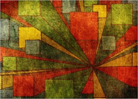 Tablou cu abstracție geometrică (70x50 cm)
