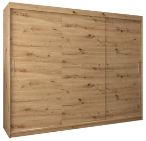 Dulap de haine 250 cm Toki (stejar artisan + stejar artisan). 1064869
